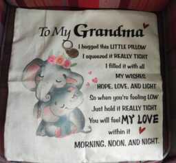 Grandma Pillowcase - Scatter Cushion Home Decor Bedroom Double Sided Cover Grandmother Gift Keyring And - thumbnail 1