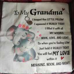 Grandma Pillowcase - Scatter Cushion Home Decor Bedroom Double Sided Cover Grandmother Gift Keyring And - thumbnail 2