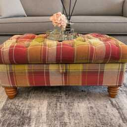 Handmade Chesterfield Argyle Ottoman Upholstered Storage Bench, Living Room Decor - thumbnail 2
