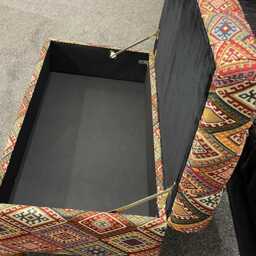 Handmade Chesterfield Argyle Ottoman Upholstered Storage Bench, Living Room Decor - thumbnail 3