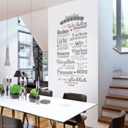 Wall Sticker Family Rules House For Living Room. Ws27 - thumbnail 2