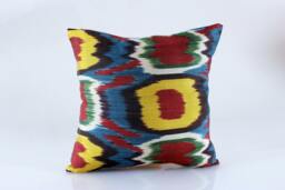 Ikat Pillow, Hand Woven Pillow Cover, Throw Pillows, Designer Decorative Accent Pillows