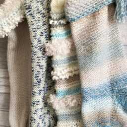 Coastal Beach Holiday Stockings, Handmade Nautical Christmas Decor With Chunky Knit For Family - thumbnail 2