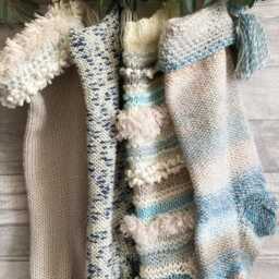 Coastal Beach Holiday Stockings, Handmade Nautical Christmas Decor With Chunky Knit For Family - thumbnail 4
