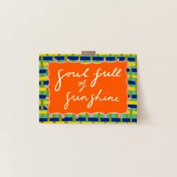 Soul Full Of Sunshine Positive Quote Art Print - Affirmation Mindfulness Wall Decor Positivity Wellness - thumbnail 2