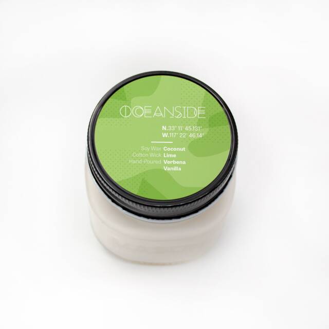 Oceanside California Soy Wax Candle, Ocean Scented Coastal Home Decor, San Diego Eco-Friendly Gift - image 1