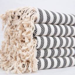 Personalized Turkish Beach Towel Soft Cotton Peshtemal - 40x70 - thumbnail 3