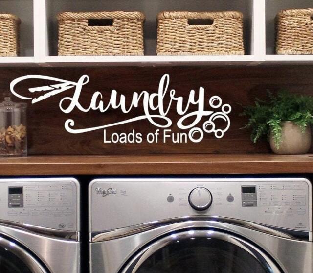 Laundry Room Vinyl Decal Door Or Wall Decor - image 1