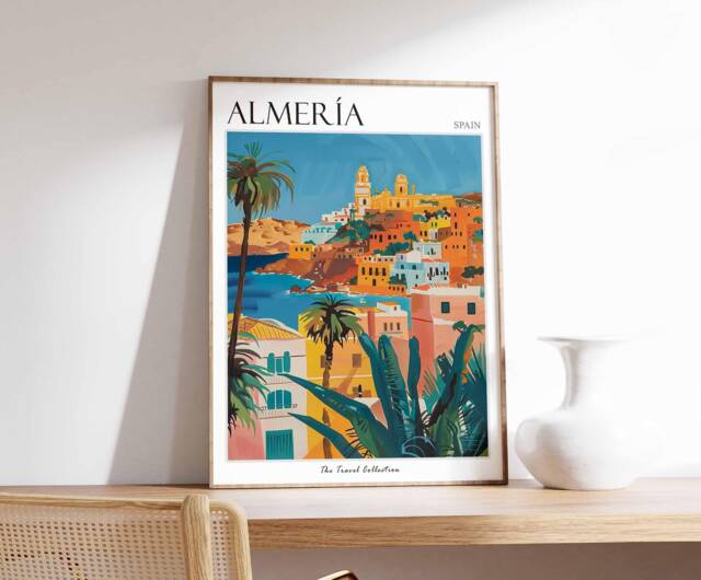 Almeria Travel Poster Spain Coastal Art Print - image 1