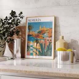 Almeria Travel Poster Spain Coastal Art Print - thumbnail 2
