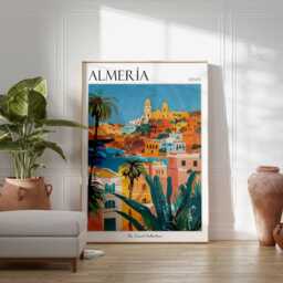 Almeria Travel Poster Spain Coastal Art Print - thumbnail 3