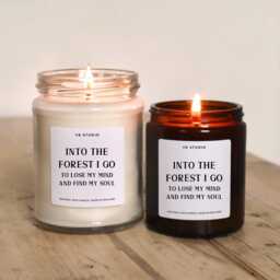 Into The Forest I Go Candle, Woodland, Petrichor, Witch Decor, Nature Gifts, Rainstorm Scented Into Woods, Green