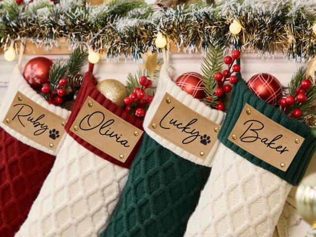 2025 Family Knitted Christmas Stockings, Personalized Stocking, Family Stockings With Name, Holiday Stocking, Christmas Gifts - image 1