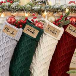 2025 Family Knitted Christmas Stockings, Personalized Stocking, Family Stockings With Name, Holiday Stocking, Christmas Gifts - thumbnail 3
