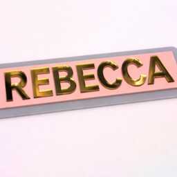 Personalised Acrylic Name Sign - Custom Laser-Cut Plaque With Metallic Gold Text Nursery Wall Art, Kids Bedroom Door, Gift - thumbnail 3