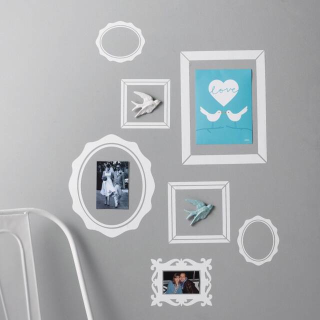 Pack Of Seven Picture Frame Wall Stickers. Photo Art Decor - image 1