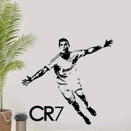 Ronaldo Celebration Wall Decal Cr7 Portugal Football Art Rm - thumbnail 2