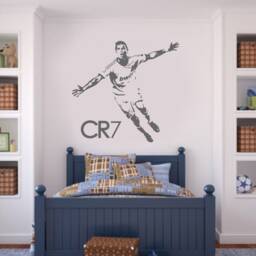 Ronaldo Celebration Wall Decal Cr7 Portugal Football Art Rm - thumbnail 3