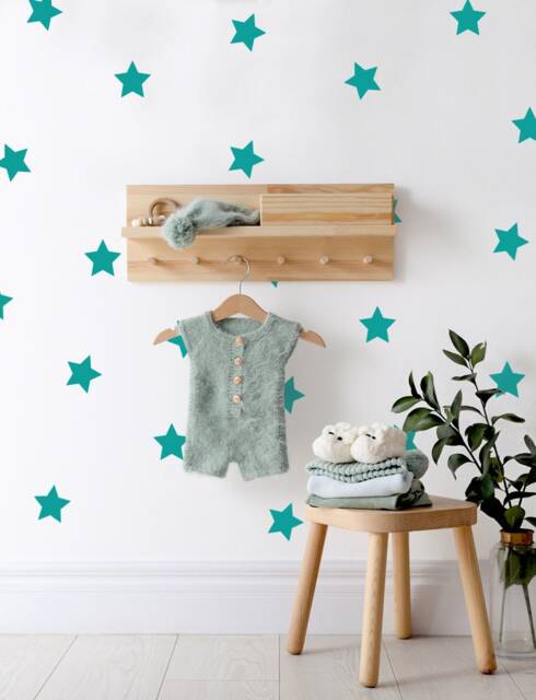 star Wall Decals Kid's Room Nursery Decor, Set Of 60 - image 1