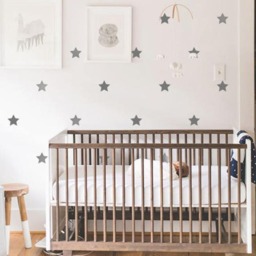 star Wall Decals Kid's Room Nursery Decor, Set Of 60 - thumbnail 3