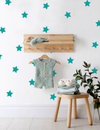 star Wall Decals Kid's Room Nursery Decor, Set Of 60 - thumbnail 1