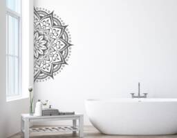 Sale Mandala Wall Decal Bedroom Home Decor - 55 cm X 111 cm - thumbnail 1