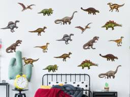 Dinosaur Wall Stickers - Peel & Stick Decals Kids Bedroom Art Nursery Decor Boys