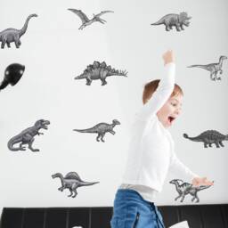 Dinosaur Wall Stickers - Peel & Stick Decals Kids Bedroom Art Nursery Decor Boys - thumbnail 2