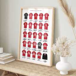 Liverpool 2024 2025 Squad Art Print Minimalist Shirt Poster Decor - thumbnail 2