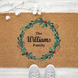 Personalised Doormat, Santa Clause Welcome Mat, Custom Personalized Door Christmas Doormat - thumbnail 3
