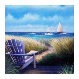 Inspirational Beach Art 8x8, 12x12, Coastal Decor Wall Art Giclee Fine Art Print Handmade Coastal Gift Nautical - thumbnail 3