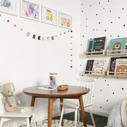 Mini Hand Drawn Polka Dots - Vinyl Wall Decals Irregular Spots Modern Stickers Sets Of 260 Baby Boys & Girls Nursery, Kids, Room - thumbnail 3