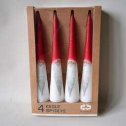 4 Danish Candles With Metal Skewers For Christmas Decoration Or Advent Wreath - thumbnail 2