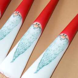4 Danish Candles With Metal Skewers For Christmas Decoration Or Advent Wreath - thumbnail 3