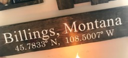 Custom Personalized Hand Painted Rustic Gps Coordinate Wall Hanging - thumbnail 1
