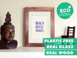 6x8 Picture Frame Wood Photo 8x6 Modern Gift Contemporary Wall Decor - thumbnail 1