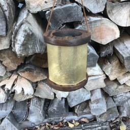 Viking Lantern~Medieval Lantern-Viking Camp - Primitive Lantern-Medieval Camp-Wood & Velum Lantern~Historical Re-Enactment Lantern - thumbnail 4