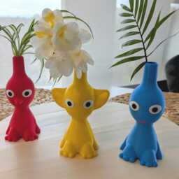 Pikmin Vases, Video Game Planters, Nintendo Plant Pots, Gamer Gift, Cute Flower Vase, Geeky Home & Garden Decor - thumbnail 2