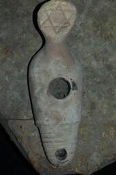 Earthy Star Of David Oil Candle, Magen Lava Lamp, Religious Lamp, Israeli Pottery, Jewish Ceramic Lighting Oil - thumbnail 2