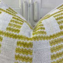Cushions Made in Fermoie Cove Linen Luxury Designer Decorative Chartreuse Neutral Cushion Pillow Throw Cover - thumbnail 3