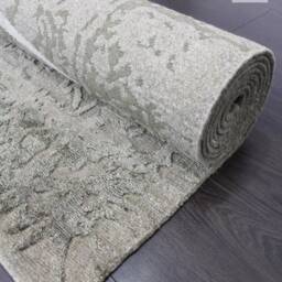 Tibetan Silk Wool Mix Rug Handknotted Geometric Design Nepal - Luxury Made To Order Carpet - thumbnail 3