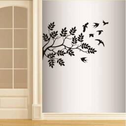 In-Style Decals Wall Vinyl Decal Home Decor Art Sticker Flying Birds Tree Branch Removable Stylish Mural Unique Design For Any Room 258 - thumbnail 1