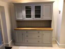 Handmade Solid Wood Dresser - French Grey Bespoke Kitchen Cabinet Free Del - thumbnail 1