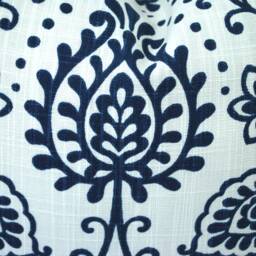One Shibori Pillow Cover, Cushion, Decorative Throw Pillow, Dark Blue Blue Accent Floral Case - thumbnail 3