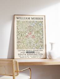 William Morris Print, Exhibition Poster, Vintage Wall Art, Textiles A1/A2/A3/A4 - thumbnail 1
