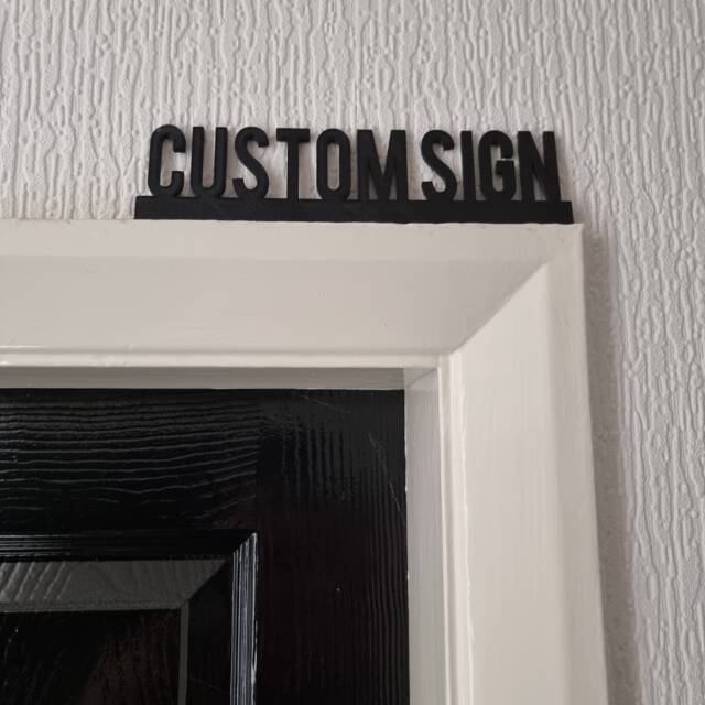 Personalized Custom Door Topper, Shelf Decor, Wall Quirky Home Interior Gift, Door Decoration - image 1