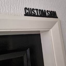 Personalized Custom Door Topper, Shelf Decor, Wall Quirky Home Interior Gift, Door Decoration - thumbnail 2