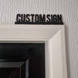 Personalized Custom Door Topper, Shelf Decor, Wall Quirky Home Interior Gift, Door Decoration - thumbnail 1