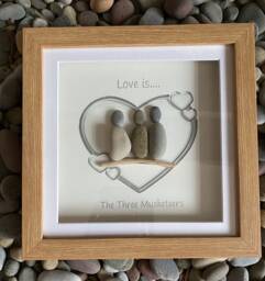 Love Is.... Friend/Friendship Pebble Picture Art - thumbnail 1