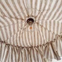Antique Brass Pendant Light Cord Set, Linen Twist Cable, Inline Switch - Australia - thumbnail 3